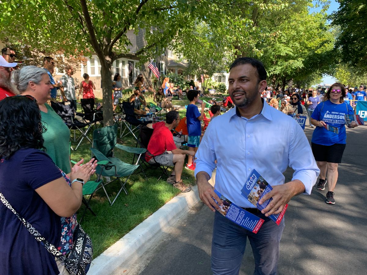 Qasim at the Naperville Labor Day Parade